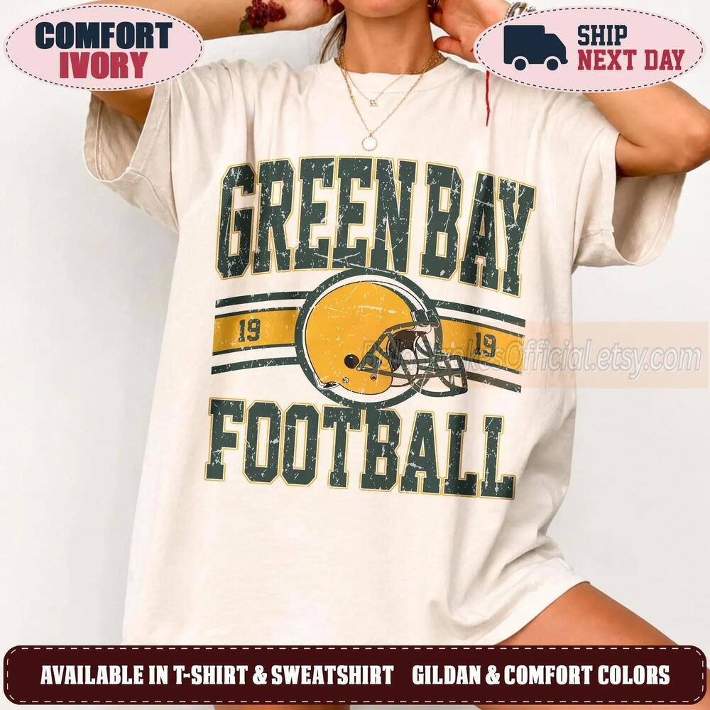 Green Bay Football 90s Retro Graphic Game Day Oversized Fan